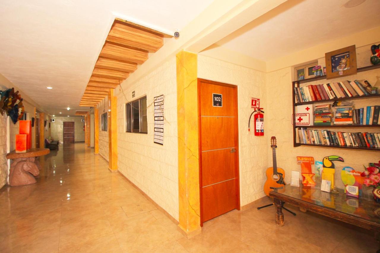 Papagayo Hotel Boutique Playa del Carmen Eksteriør billede Library